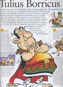 Comics: Poster-Ficha Asterix: Quien es quien: Tulius Borricus, centurion romano - Varios